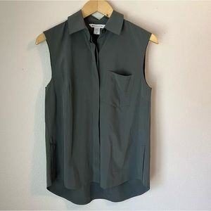 Athleta Everlasting Tank Womens XS BALI Green Sleeveless Pocket